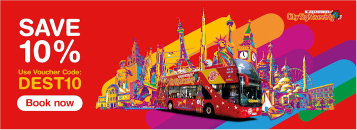 City Sightseeing Hop-On Hop-Off : SAVE 10% USE VOUCHER CODE: DEST10