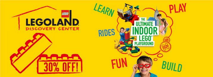 LEGOLAND Discovery Center Discount Tickets. Save Up To 30%