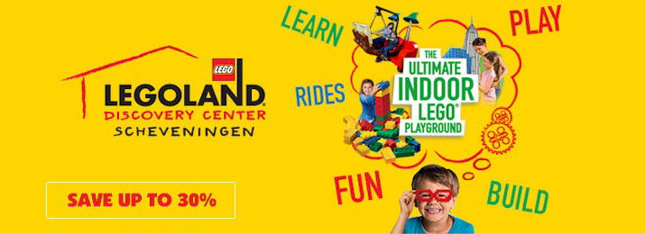 LEGOLAND Discovery Center Scheveningen. Save up to 30%