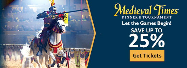 Save 35% Off Medieval Times Dinner Show and Tournament