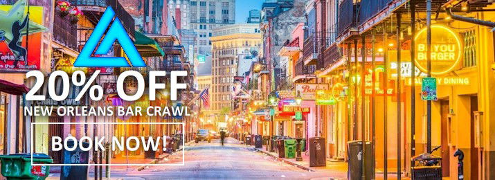 New Orleans VIP Bar Crawl. Save 20%