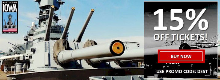 Battleship USS Iowa Museum. Save 15%