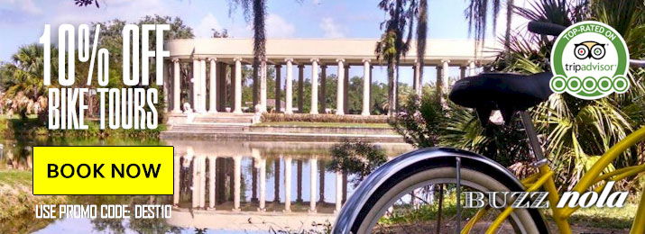 New Orleans Bike Tour. Save 10% with Coupon Code