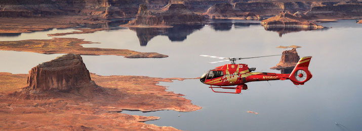 Helicopter flight to the top of Tower Butte Discounts from Page with Papillon Helicopters