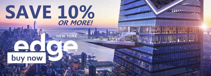 The Edge Observation Deck Discount Tickets. Save 10% with Exclusive with Promo Code